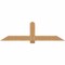 Ekena Millwork Eugene Smooth Timber Gable Bracket, Western Red Cedar, 72"W x 21"H x 1 1/2"D x 5 1/2"F, 7/12 Pitch GBW072X21X0206EUG00SWR - alternate 1